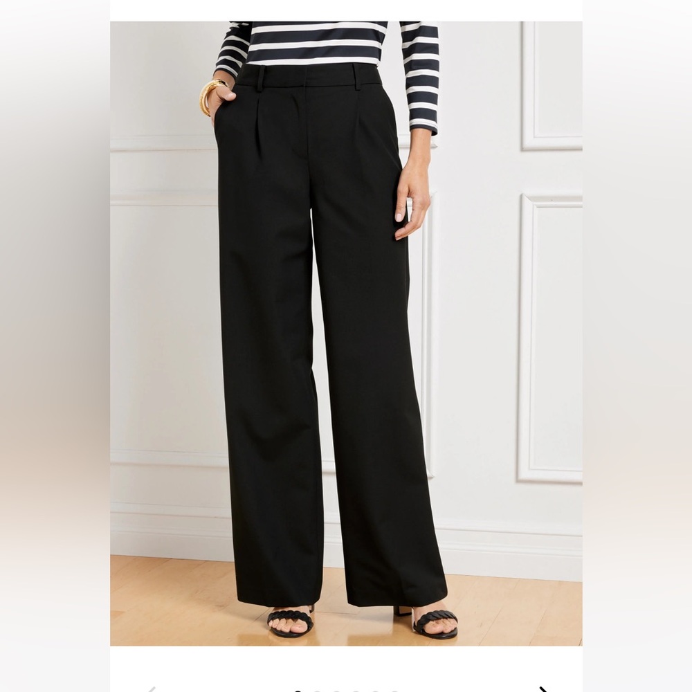 NWT Talbots Weston Pants Black Size 6